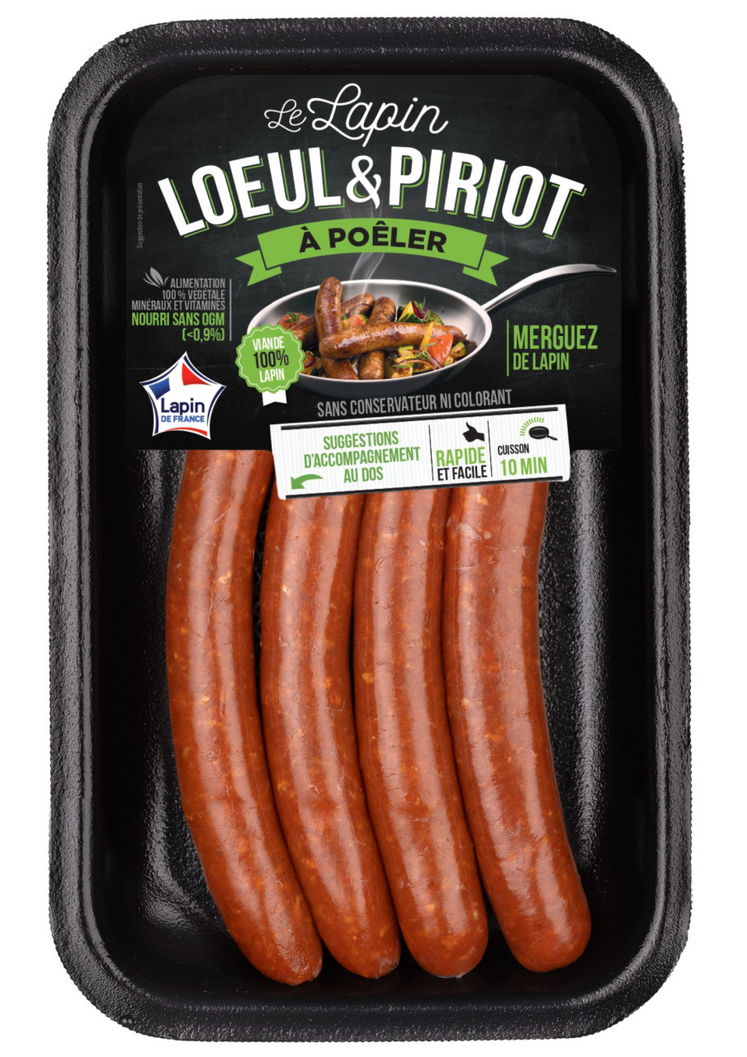 Les merguez de lapin sont une innovation proposée par la marque.