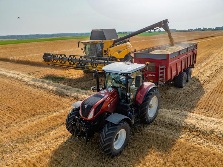 Moisson d'orge le mercredi 11 juin, à Saint-Rémy.