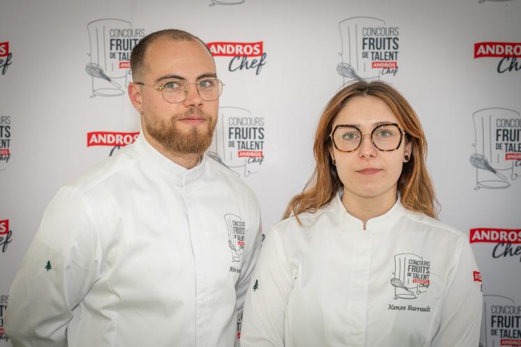 Kenza Barrault était accompagnée de son formateur, Marin Andrault.