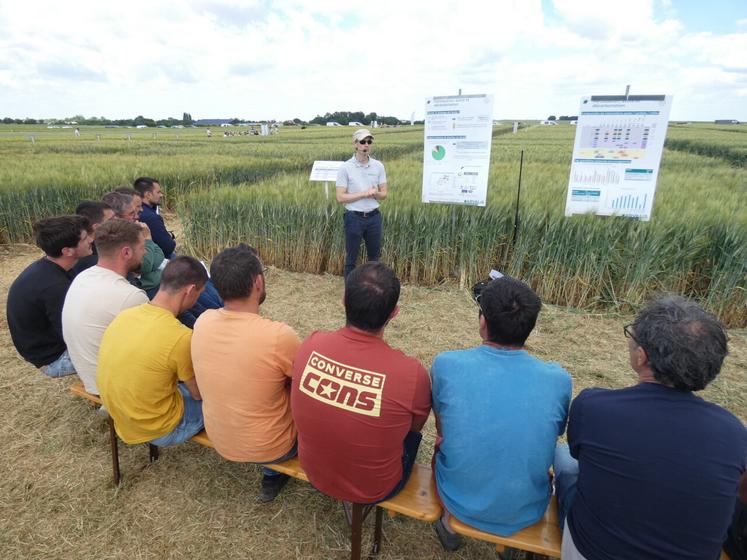 Matthieu Killmayer a présenté le projet de décarbonation de la filière blé dur.