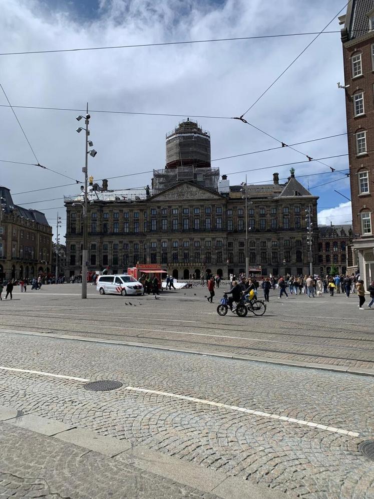 L'hôtel de ville d'Amsterdam.