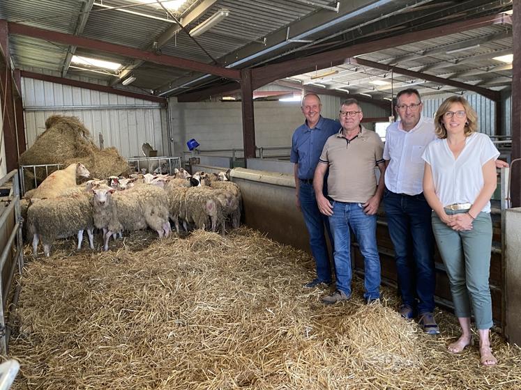 De g. à dr. David Chataigner, Laurent Roy, Antoine Proust et Anne Porchet.