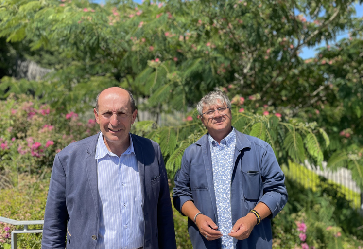 Patrick Mounier (à gauche) et Serge Lebrun, nouveaux président et vice-président de la MSA des Charentes.
