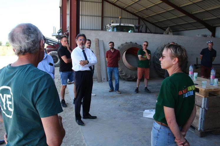 À tour de rôle, les agriculteurs présents ont manifesté leurs craintes de voir encore baisser leurs volumes prélevables.