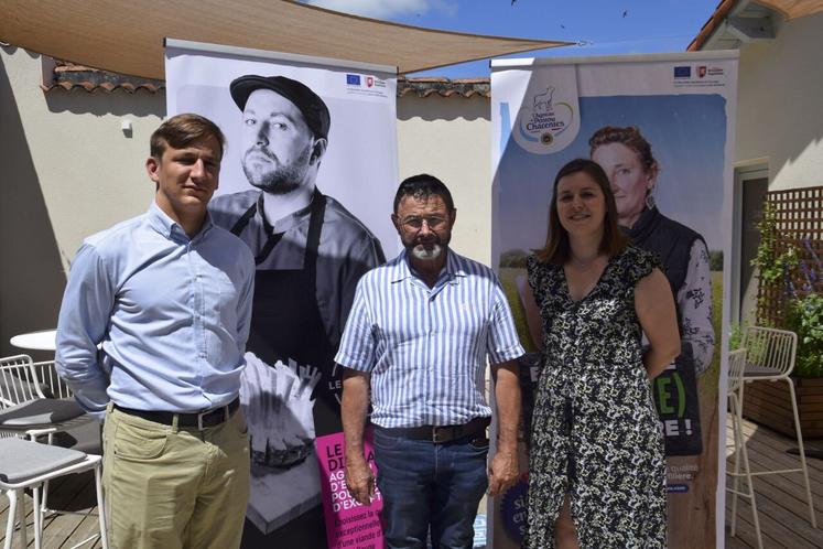 De gauche à droite : Louis Devaulx de Chambord, Patrick Soury et Audrey Tessereau.