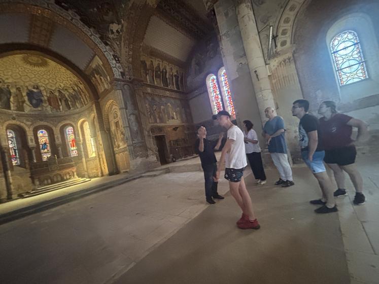Les participants ont pu découvrir la chapelle de la Maison-Dieu, non ouverte au public.