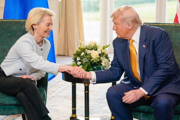 L'accord annoncé par Ursula von der Leyen et Donald Trump le 27 juillet instaure une barrière douanière de 15 % sur les exportations européennes aux États-Unis.