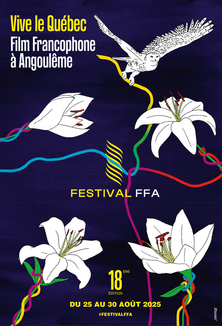 L'affiche du FFA 2025 met le Québec à l'honneur, et sa fleur emblématique : le lys.