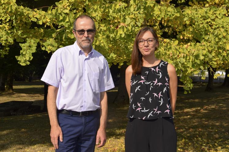Thierry Adam, directeur du Campus agro-viticole de la Charente, avec Justine Martius, nouvelle proviseure adjointe, qui était auparavant au lycée Chabanne à Chasseneuil.