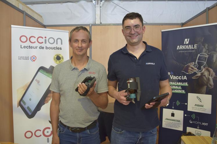 Frédéric Mauries, président d'Occion, et Loïc Sigaud, créateur d'Arkhane, ont joint leurs forces pour proposer des solutions électroniques simples.
