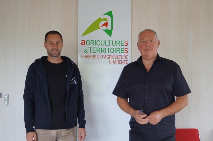 De gauche à droite : Nicolas Chaslard et Frank Olivier.