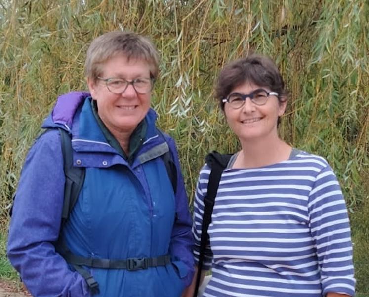 Béatrice Martin et Laurence Guichard pour la Confédération paysanne.