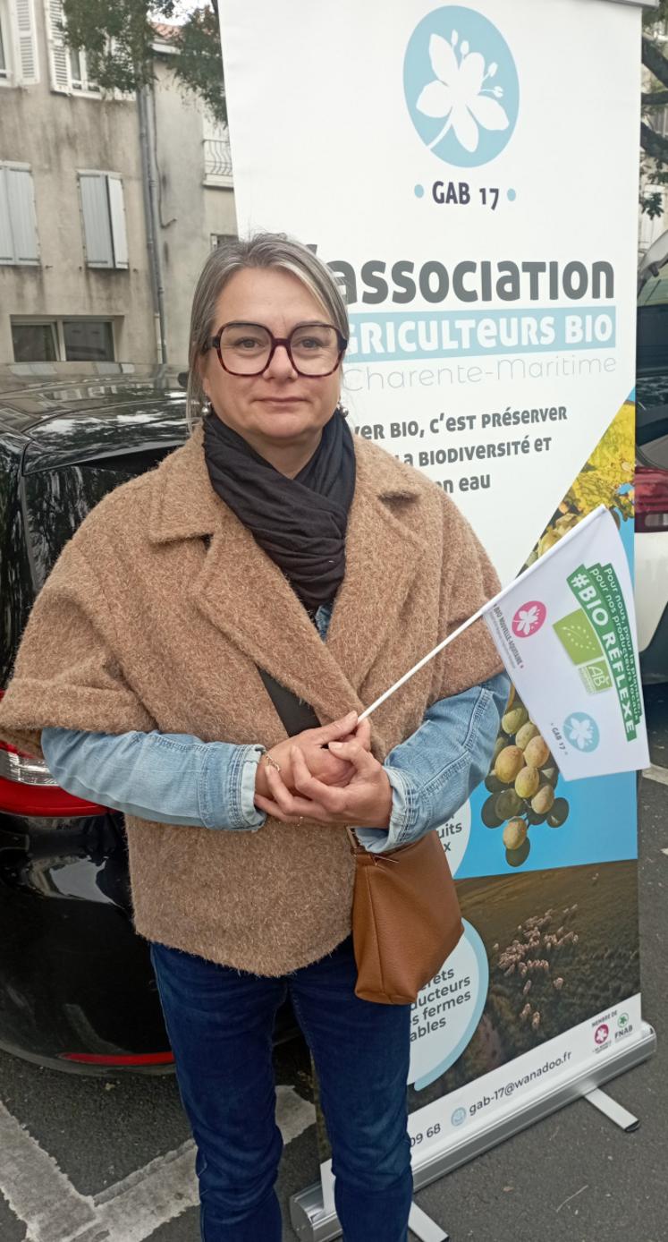 Béatrice Merleau, co-présidente du Gab17, dénonce la baisse des aides à la filière bio.