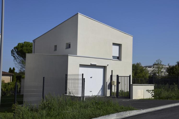 Neuf logements individuels de l'Oph de l'Angoumois à Ruelle-sur-Touvre sont construits en utilisant des blocs de chanvre.
