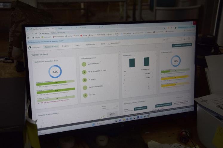 Le suivi de la traite se fait sur ordinateur, smartphone ou tablette avec l'interface dédiée.