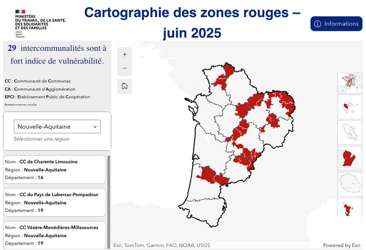 La Charente limousine était en juin dernier le seul territoire classé en zone rouge pour la santé.