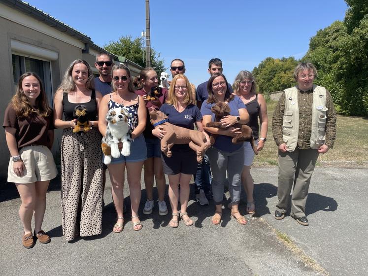 Les stagiaires et Alice Pion lors de la formation dispensée en août à Saint-Julien-de-l'Escap.