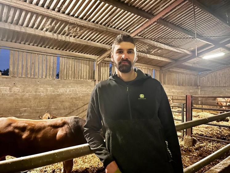 Léo Branchu veut développer de l'engraissement de taurillons. 