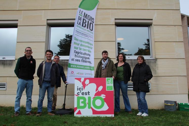 Les acteurs de Vienne Agrobio, Interbio Nouvelle-Aquitaine et la Chambre d'agriculture se mobilisent en novembre pour le mois de la Bio.