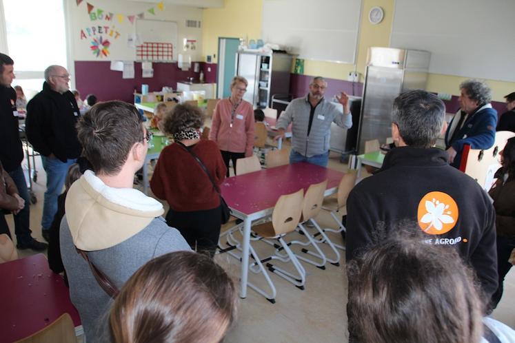 Le Rallye bio s'est notamment déroulé à la territoires cantine scolaire Montamisé