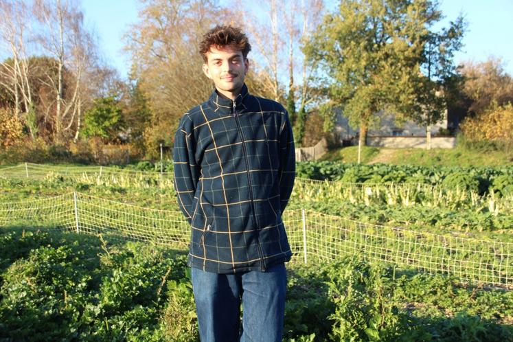 Tristan Moreau, directeur de l'exploitation du lycée agricole de Thuré.