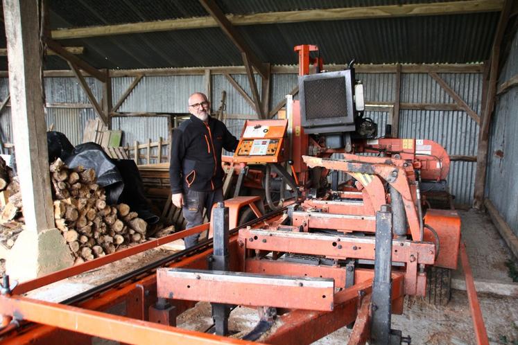 Depuis le début du mois, Jean-Luc Sabiron est aussi distributeur de la marque Wood-Mizer.