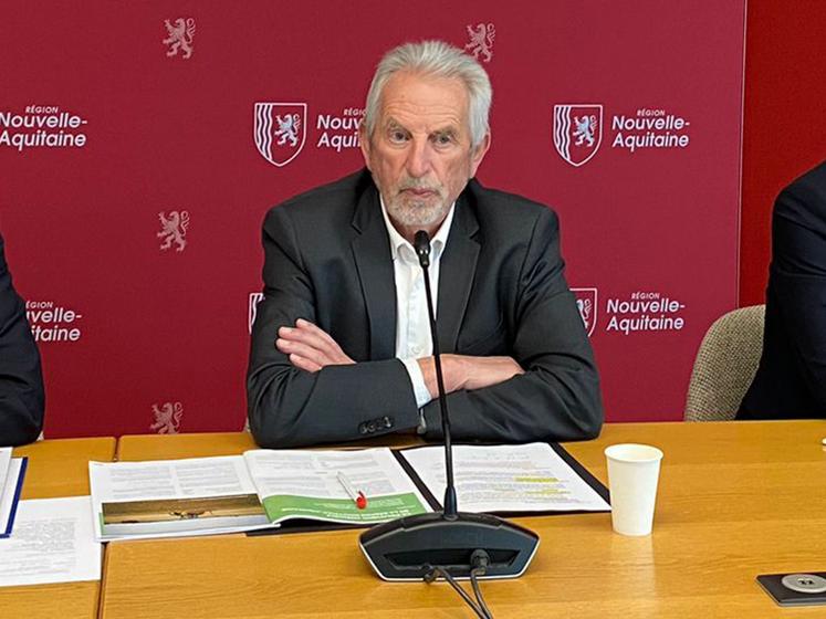 Jean-Pierre Raynaud, vice-président du Conseil régional de Nouvelle-Aquitaine en charge de l'agriculture.