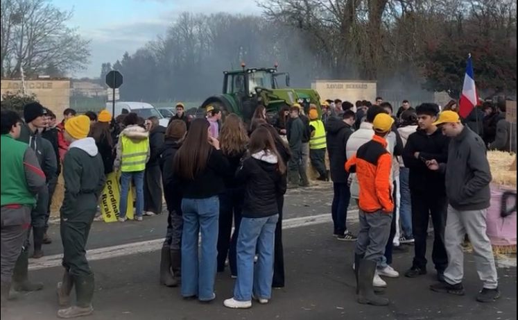 Une cinquantaine d'élèves du lycée de Venours se sont mobilisés.