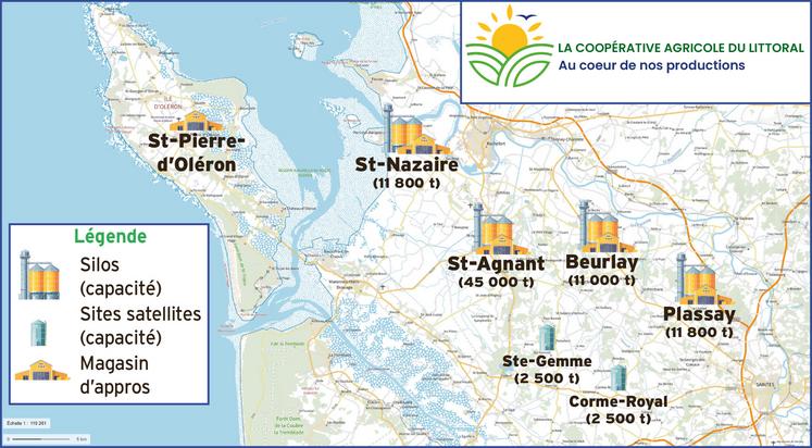 Les implantations de la nouvelle coopérative.