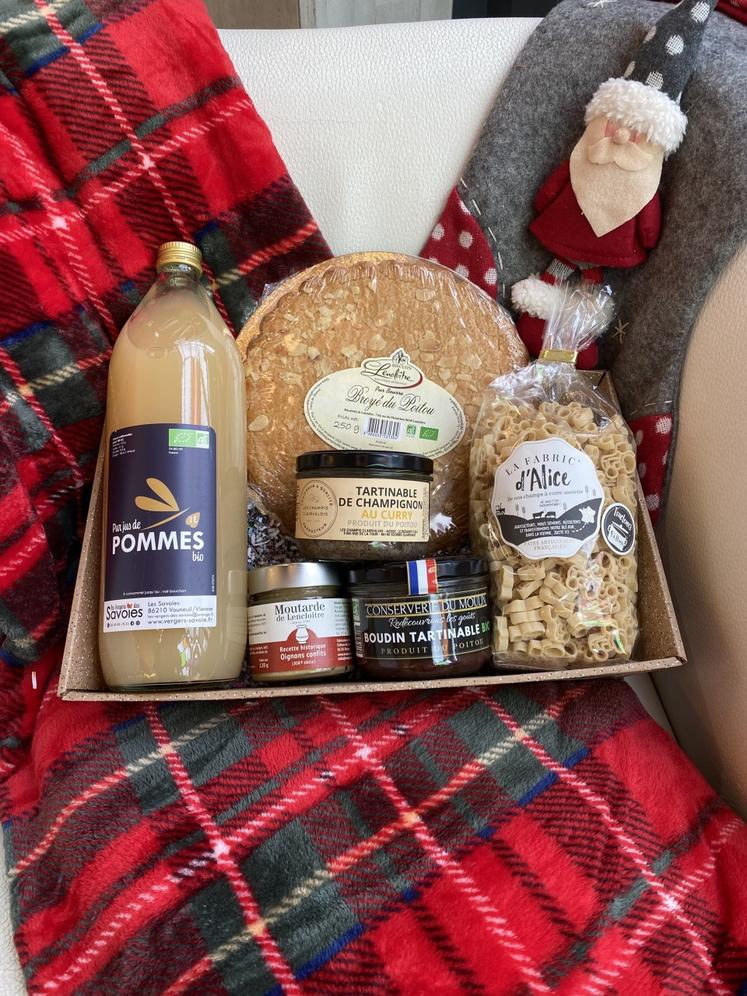 Exemple de panier garni de l'office de tourisme de Grand Châtellerault.