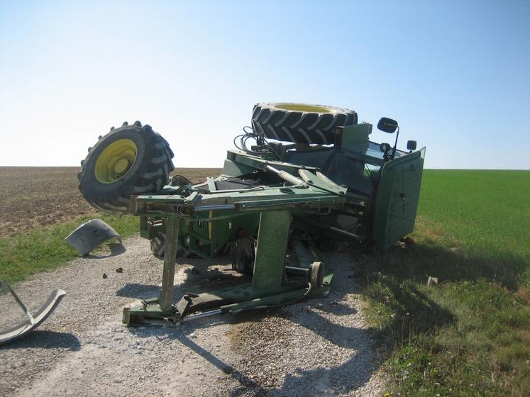 267 accidents corporels ont impliqué un tracteur agricole en 2024.