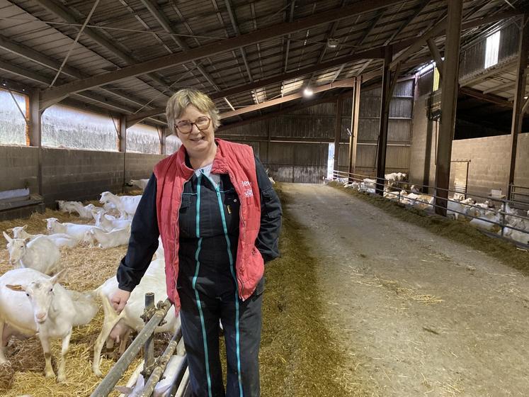 Nathalie Maudet élève 420 chèvres à Saurais.