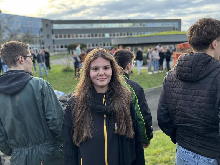 Marie-Alice Sarrazin souhaite s'installer sur la ferme familiale et a tenu à se mobiliser.