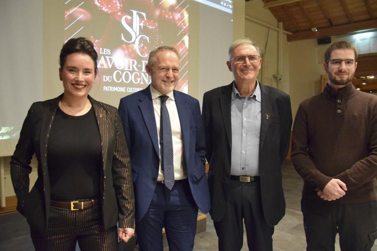 De gauche à droite : Vanessa Ferey, Jérôme Sourisseau, Jean-Bernard de Larquier et Tom Billières.