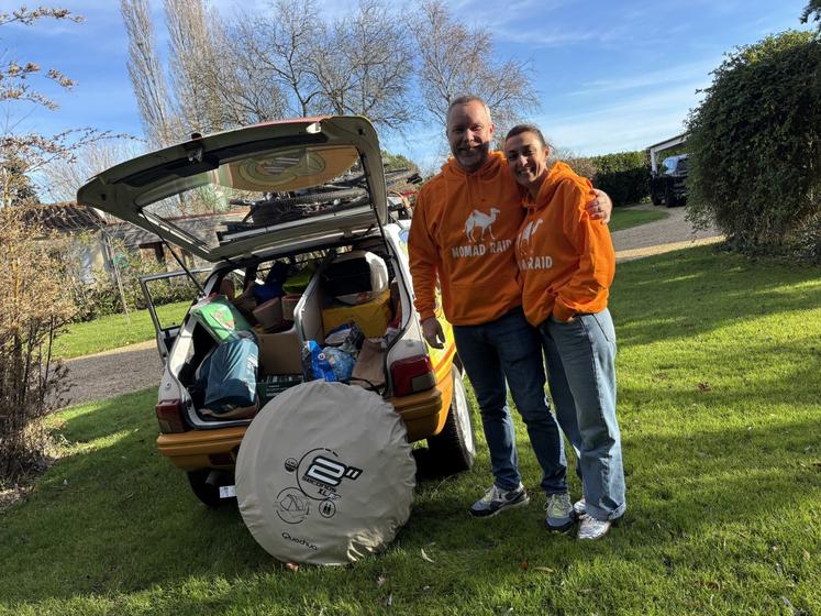La 205 de Ulrich Housseau et d'Aurore Giraud est déjà bien chargée !