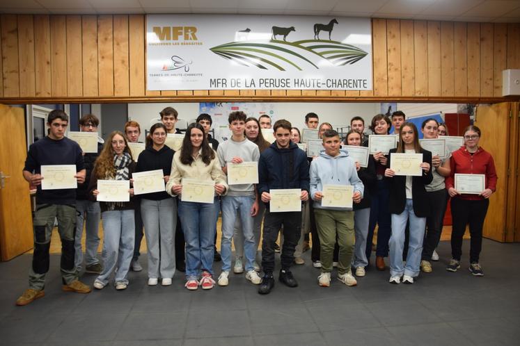 Cette année, 25 élèves ont décroché leur diplôme national du brevet agricole et une vingtaine ont eu leur bac pro CGEA.