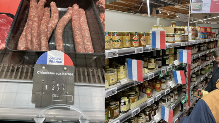 Dans les rayons du Carrefour, le consommateur identifie désormais les produits français d'un coup d'œil.
