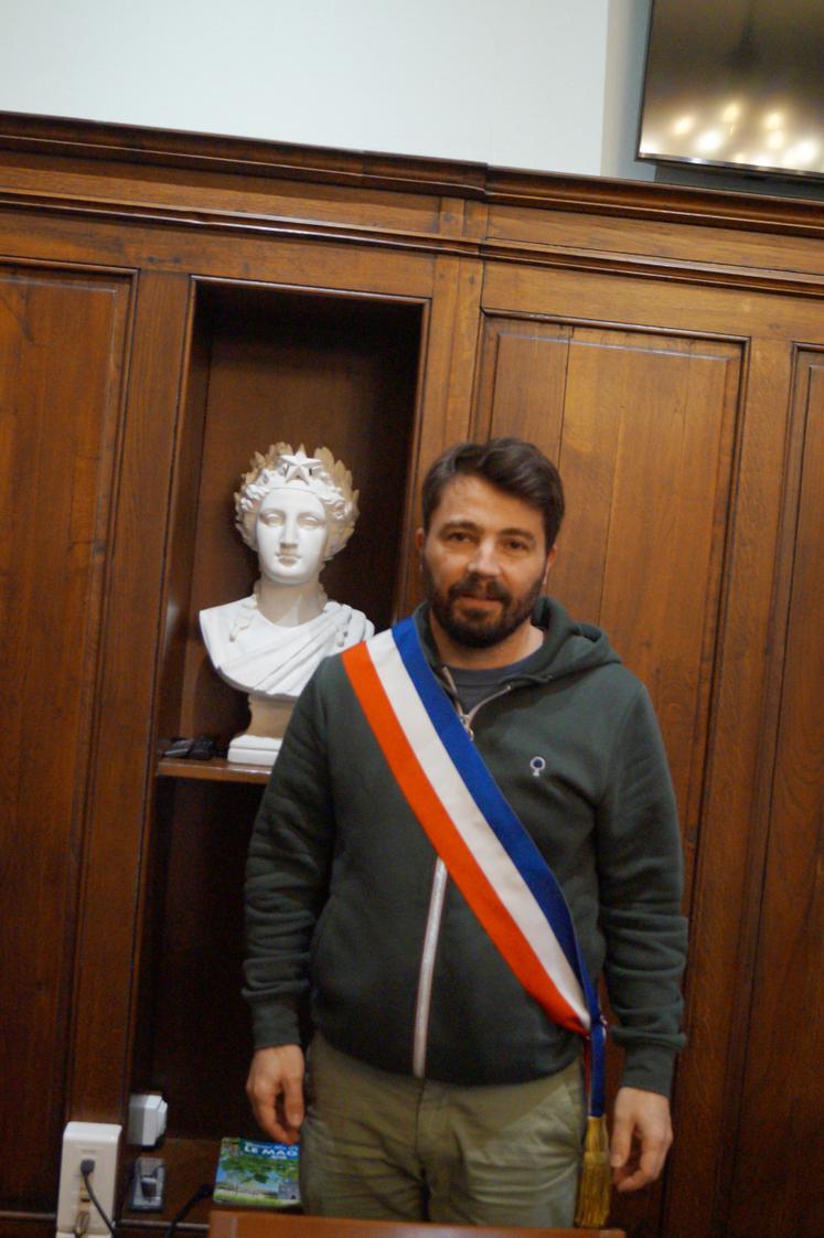 Cédric Dupuy, maire de Gensac-la-Pallue et viticulteur.