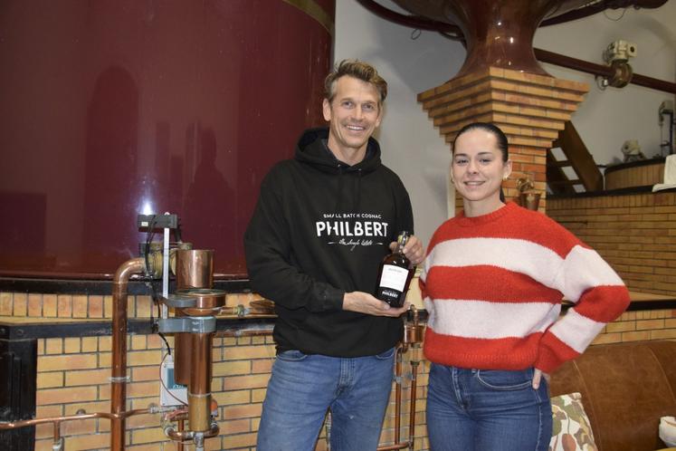 Pierre-Olivier Precigout et Lohane Coutus présentent "Inventory", le dernier né des cognacs Philbert.