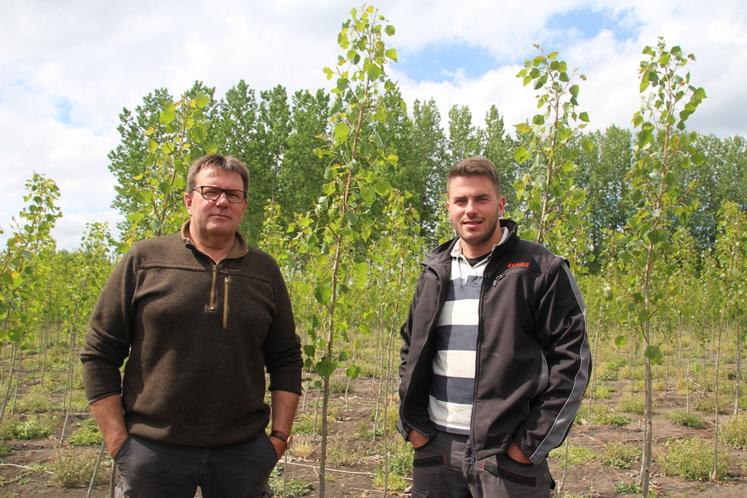 Bruno et Mathieu Lefebvre peupleraie curcay sur dive