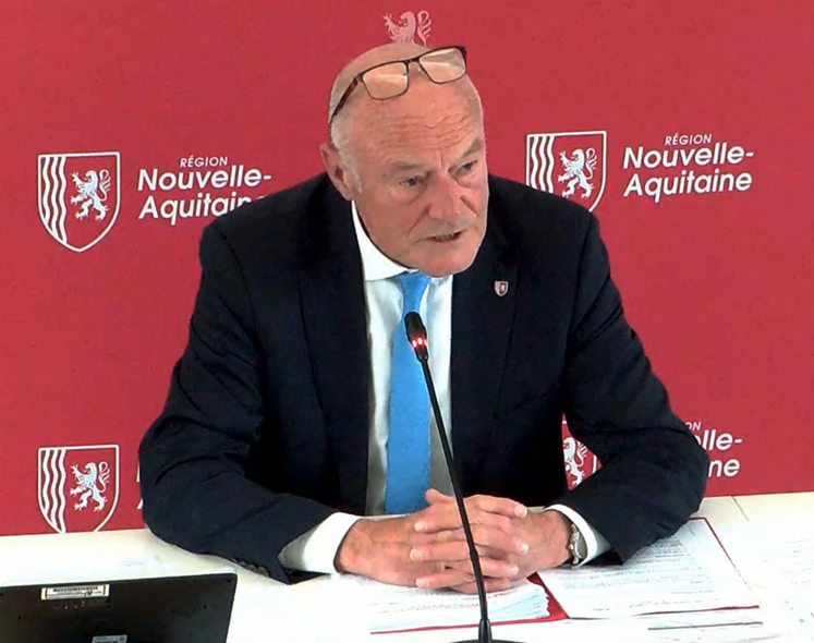 Alain Rousset, président de la Région Nouvelle-Aquitaine.