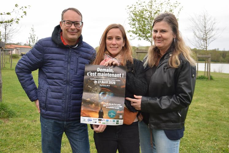 David Paulet, Laurette Didière et Helga Gautier préparent activement cet événement consacré à l'intelligence artificielle.