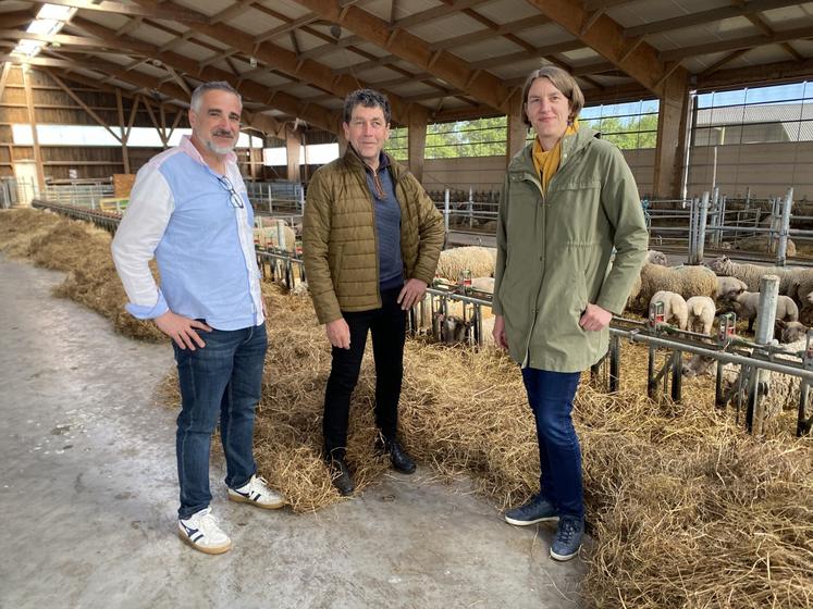 Jacky Rivaux (responsable pôle agriculture), Paul Revellon (proviseur) et Azélie Cadu (responsable alimentation) ont présenté les deux nouvelles formations de la rentrée.