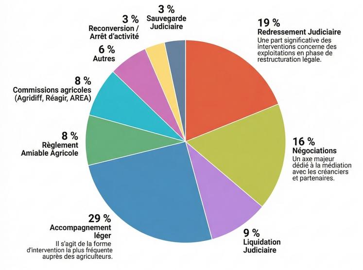 Répartitions par type d'accompagnement.