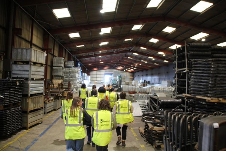 La demi-journée nommée "les industri'elles" s'est conclue par une visite d'Agritubel.