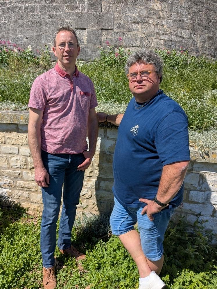 David Boiroux et Guillaume Bousseau ont bénéficié du dispositif d'accompagnement des agriculteurs en difficulté Réagir.