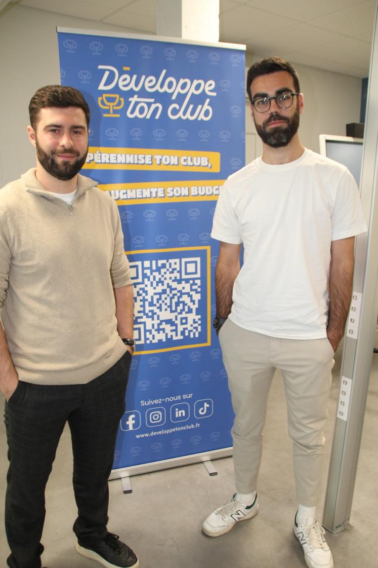 Clément Bonneau et Thomas Couillebault ont fondé la marque "Développe ton club" au sein de leur agence Legio.