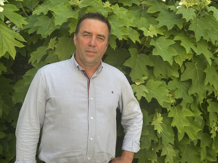 Yohann Guédon, trésorier de la Fédération nationale porcine, et éleveur en Charente.