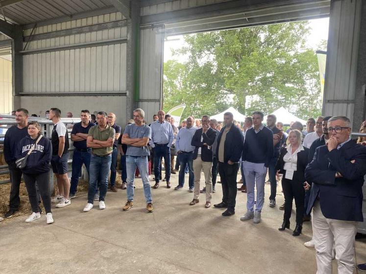 Les représentants du monde agricole sont venus en nombre pour l'inauguration de cette extension.
