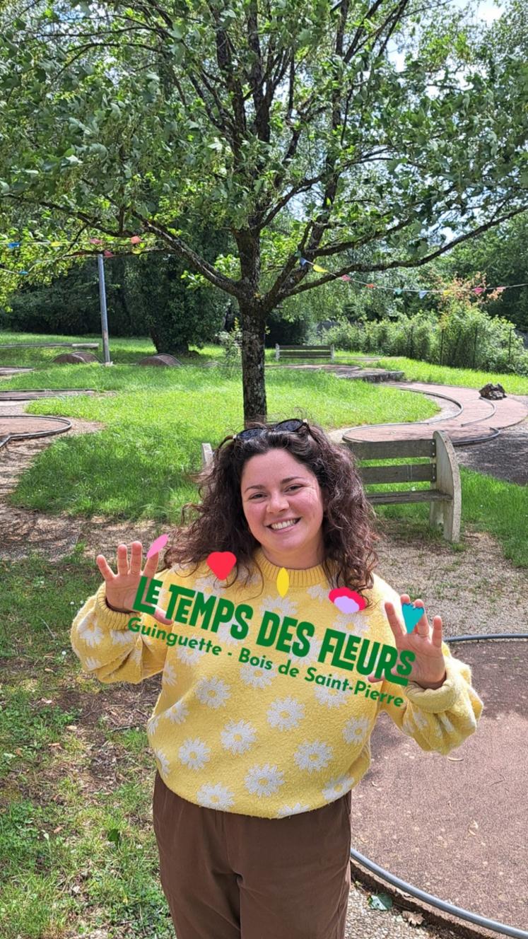 Lucie Ferro rafraichit l'image de la guinguette du Bois de Saint-Pierre.